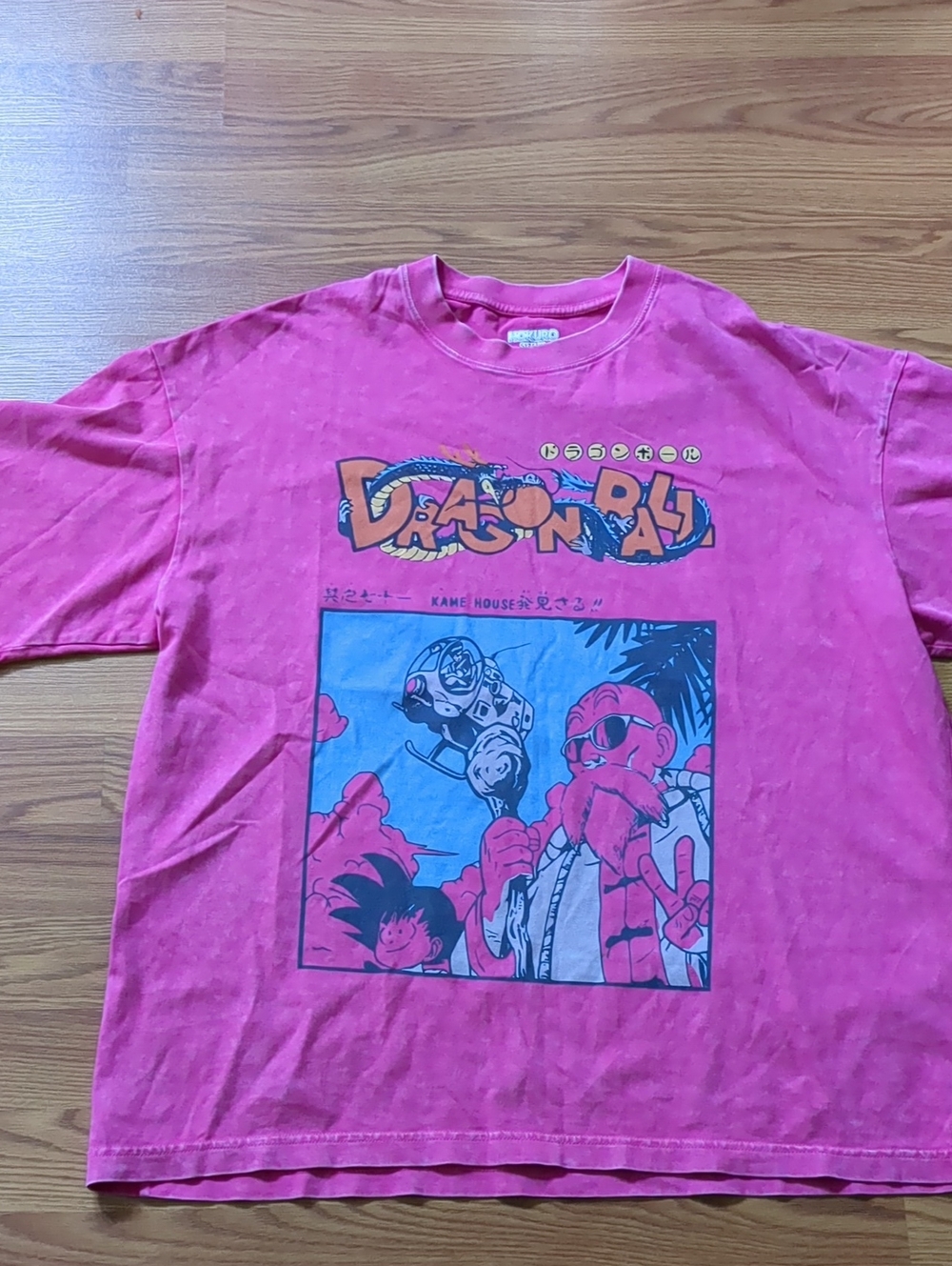 Hokuro Dragon Ball Z Gym Graphic Tee Vintage Wash Heavyweight XL